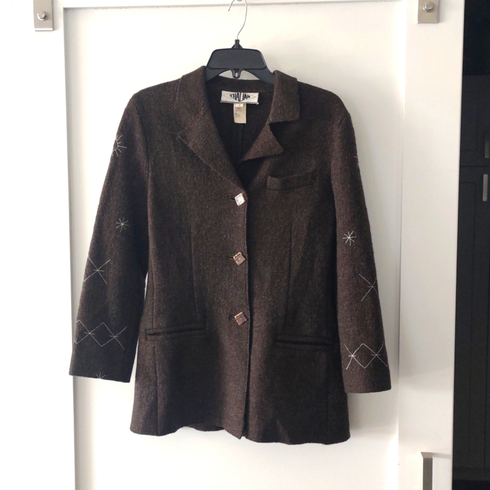 Thalian Wool Blazer Jacket size S